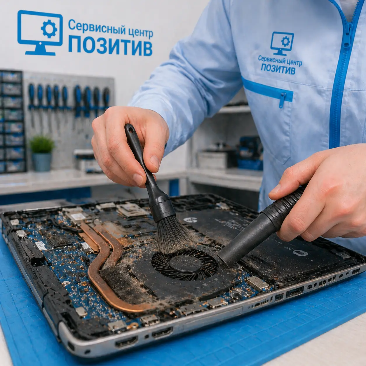чистка ноутбука HP в Березовском