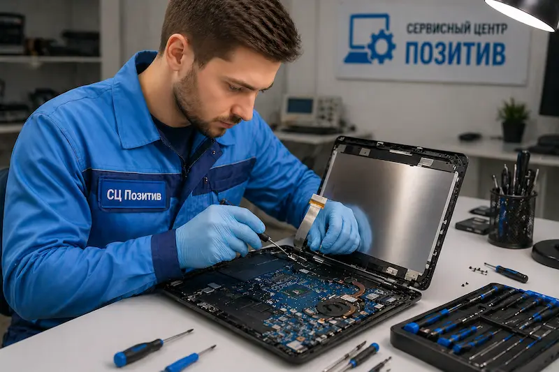 Ремонт шлейфа матрицы ноутбука в Березовском