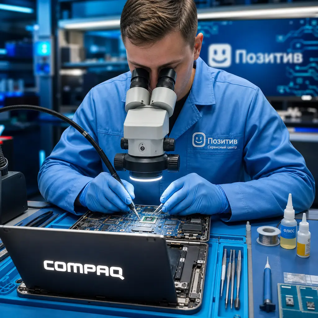 Замена видеокарты ноутбука Compaq в Березовском