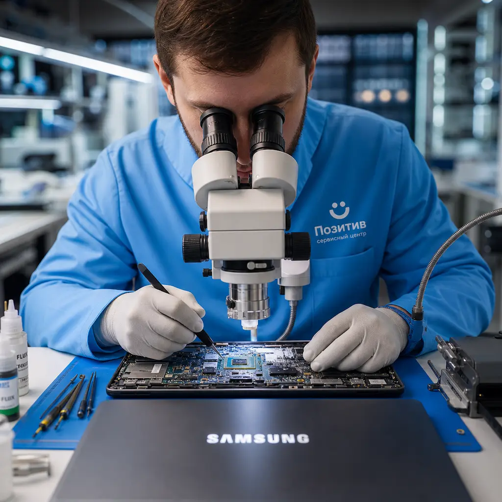 Замена видеокарты ноутбука Samsung в Березовском