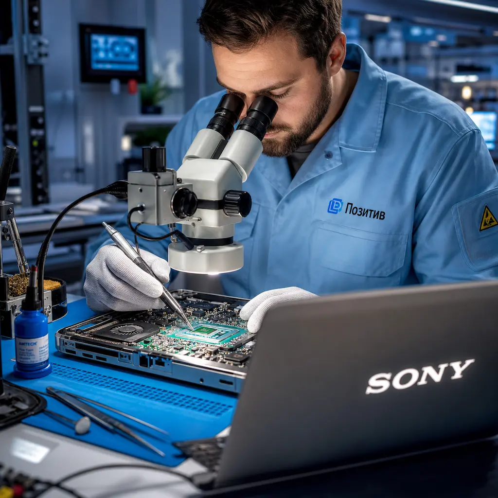 Замена видеокарты ноутбука Sony в Березовском