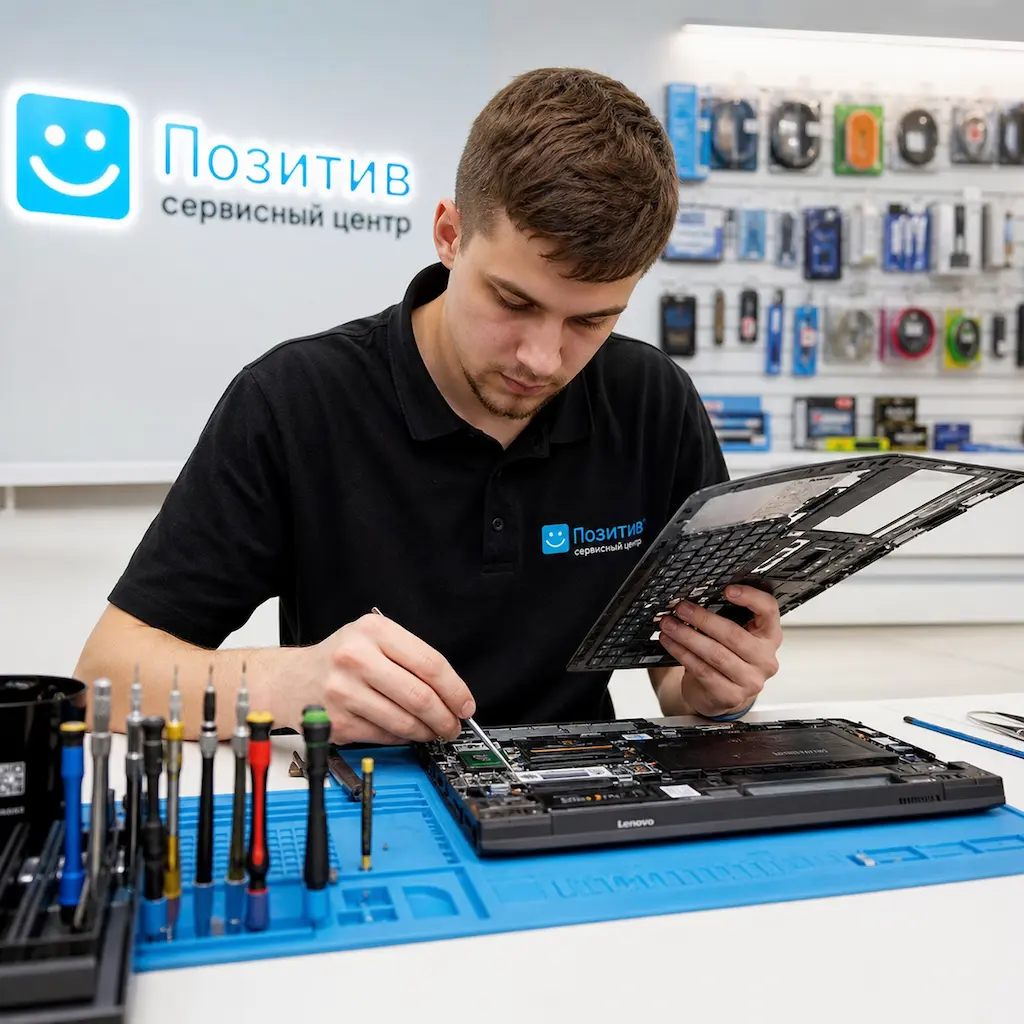 заменить клавиатуру на ноутбуке Lenovo в Березовском