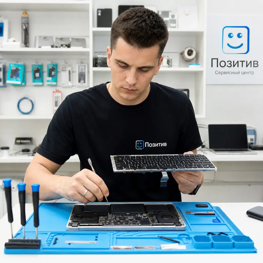 заменить клавиатуру на Apple Macbook в Березовском