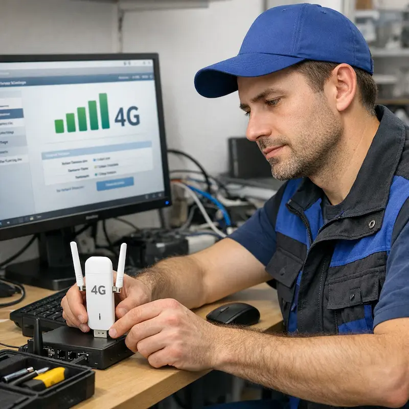 Настройка LTE модема в Березовском