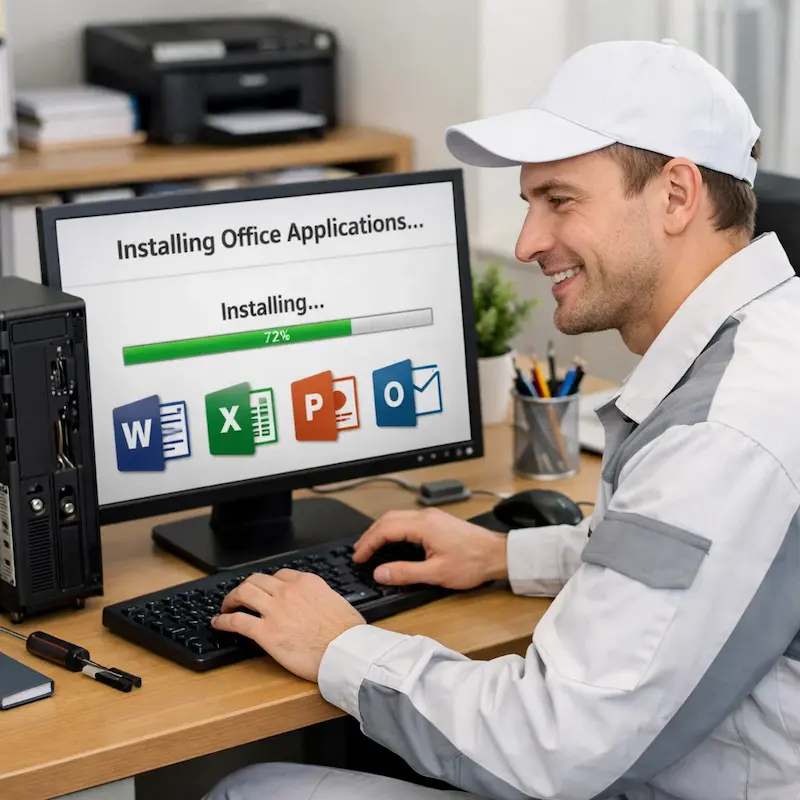 Установка и настройка программ на компьютере в Березовском