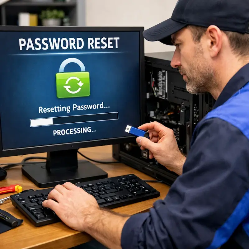 Удаление пароля на компьютере в Березовском