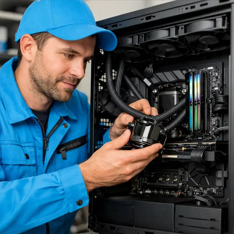 Установка СЖО на ПК в Березовском