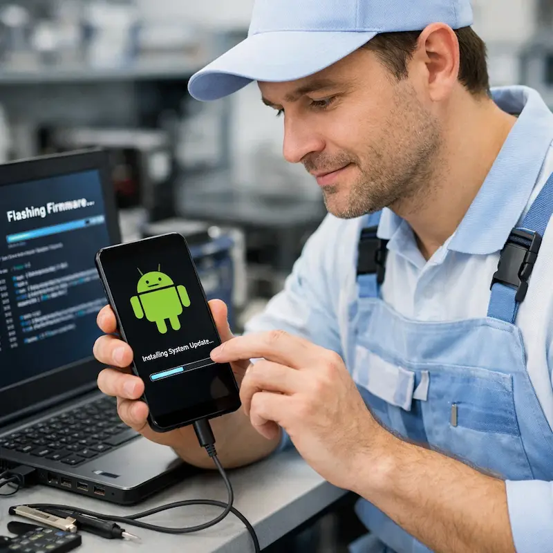 Перепрошить телефон в Березовском